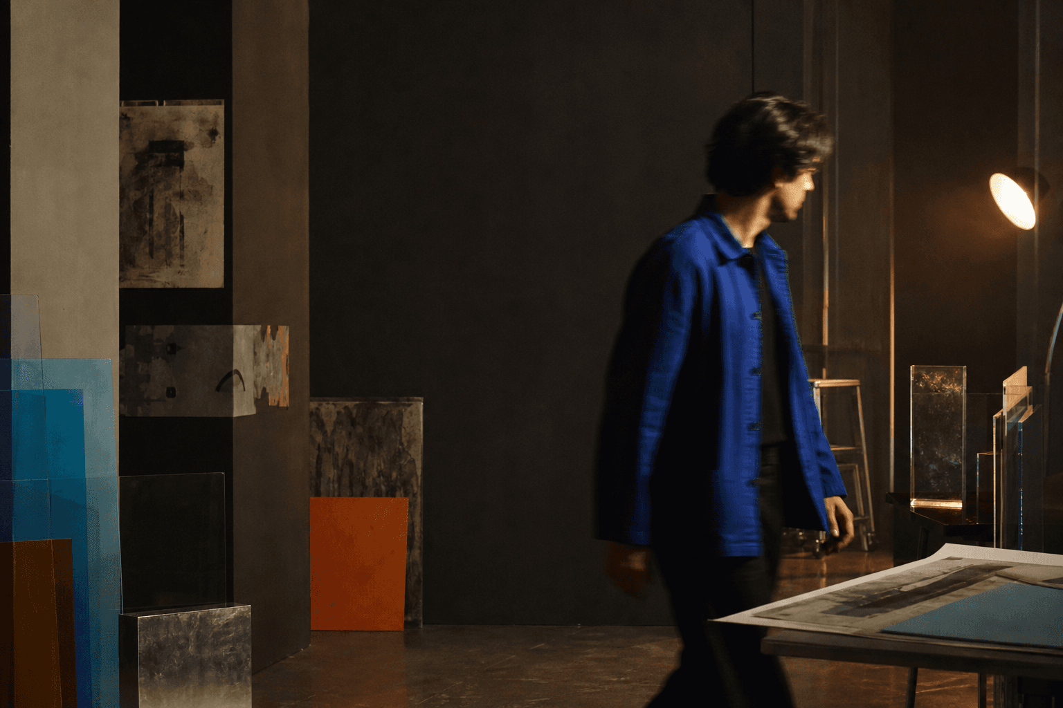 Studio scene used as an editorial opening image